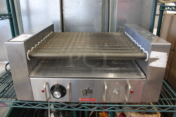 Star Model 25S Stainless Steel Commercial Countertop Hot Dog Roller. 120 Volts, 1 Phase. 23x18x10. Tested and Working!