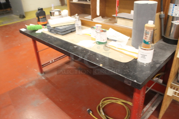 Table w/ Contents Including Uline Scale. - Image 3 of 6