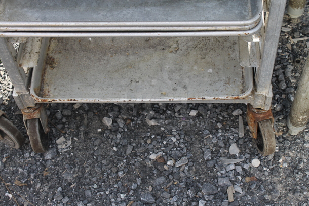 Metal Commercial Pan Transport Rack w/ 43 Metal Baking Pans on Commercial Casters. - Image 3 of 3