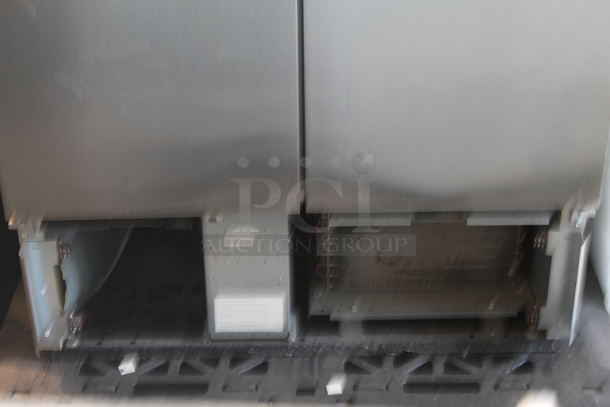 2017 True T-35-HC Stainless Steel Commercial 2 Door Reach In Cooler w/ Poly Coated Racks. 115 Volts, 1 Phase. Tested and Working! - Image 2 of 4