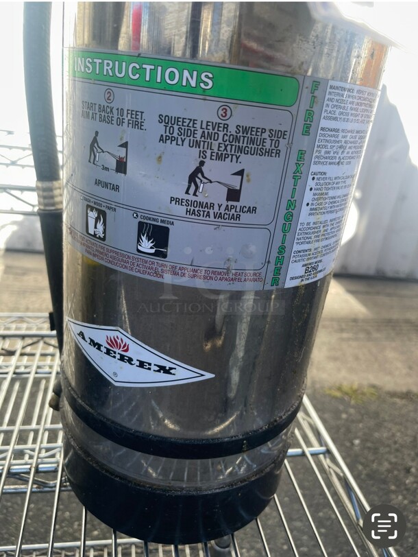 Amerex C260 - 6 Liter Class K Kitchen Fire Extinguisher Commercial NSF - Image 5 of 8