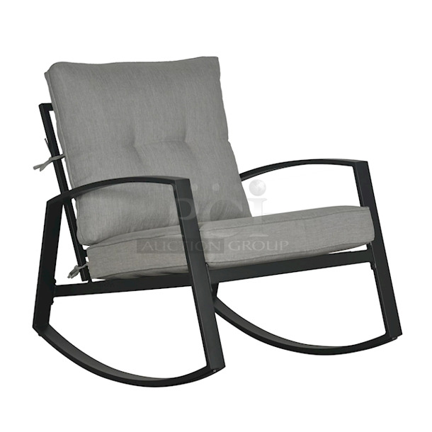 Mainstays Asher Springs 2-Piece Outdoor Furniture Patio Rocker Set -Grey. 3x Your bid.
36.00 x 27.50 x 29.40  - Image 5 of 11