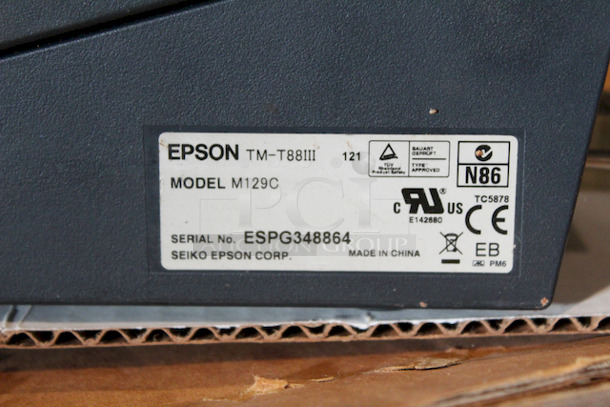 HIGH VOLUME! Epson TM-T88III M129C Epson Thermal POS Receipt/Kitchen Printer 5-3/4x7-3/4x6

 - Image 5 of 5