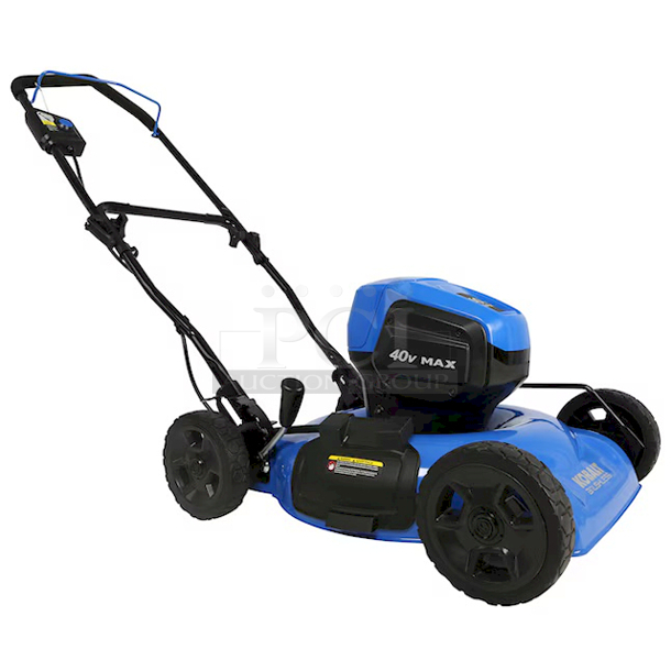 WAITING & READY TO ROLL! - Kobalt 40-volt 19-in Cordless Push Lawn Mower 4 Ah (1 Battery and Charger Included) - 19-in Steel Deck - 7-Position Single Lever Height Adjuster - 2-in-1 Easy Change Mulch and Side Discharge. - Image 4 of 12