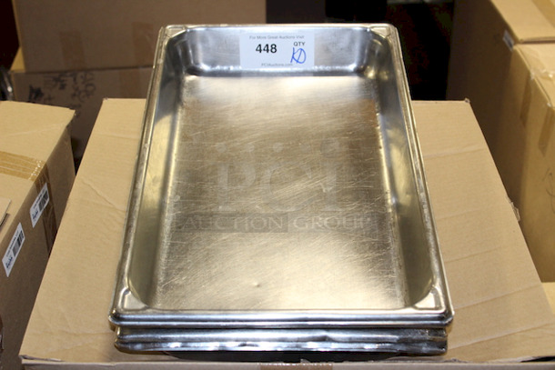 SWEET! 2-1/2" Deep Full Size Hotel Pans, Stainless Steel. 20-3/4x12-3/4x2-1/2 10x Your Bid - Image 4 of 4
