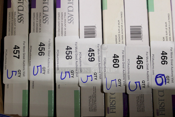 NEW, IN THE BOX!! Jerdon First Class 9" Wall Mounted 3x Magnifying 360 degree Swivel Mirror, Brass. 5x Your Bid - Image 2 of 2