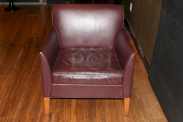 AMAZING! Burgundy/Maroon Padded Chair. 23x18-1/2x39