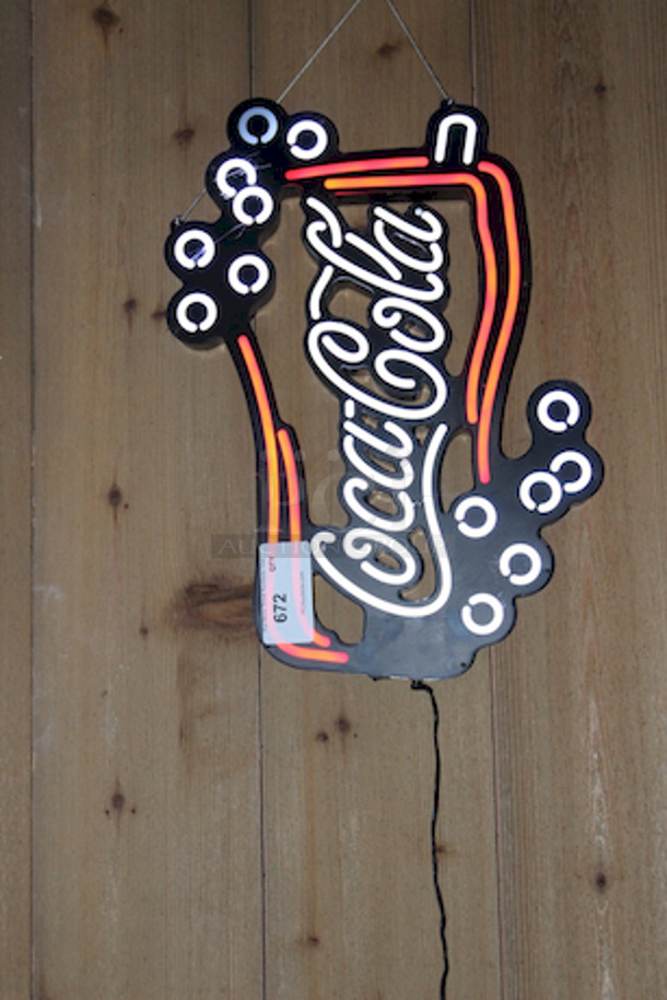Neon Enhance America Coca-Cola Sign, Changing Lights.
18x2x23 - Image 2 of 5