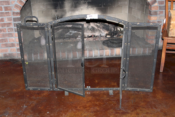 NICE! 3-Panel Arched Fireplace Screen.
55x1/2x34 - Image 2 of 2