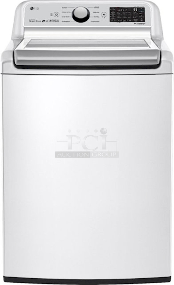 BEAUTIFUL!! NEW/NEVER USED! LG - 5.0 Cu. Ft. High-Efficiency Smart Wi-Fi Enabled Top Load Washer with TurboWash3D™ Technology. (White) Matching Electric Dryer: Model DLEX7300WE