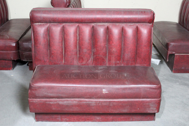 MASSIVE LOT!! Cushioned Booth Seating. 
Each Piece is 50x48x40
6x Your Bid