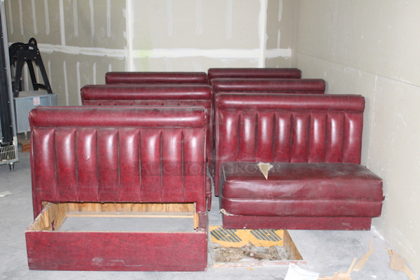 MASSIVE LOT!! Cushioned Booth Seating. 
Each Piece is 50x48x40
6x Your Bid - Image 4 of 8