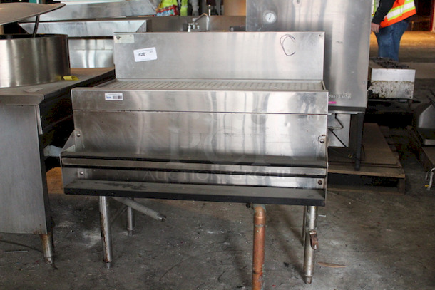 SUPERB! Glastender DBA-36 Underbar Drainboard With Speed Rail, Freestanding - 36"W x 19"D - Image 2 of 5