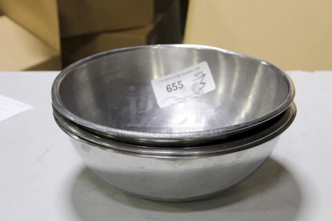 Stainless Steel Mixing Bowl, 14-1/2" x 5". 3x Your Bid