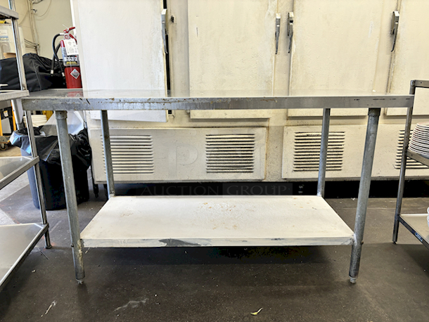 5ft Duke E-400M Stainless Steel Work Table With Under-shelf. 60x29-1/2x35 - Image 2 of 4