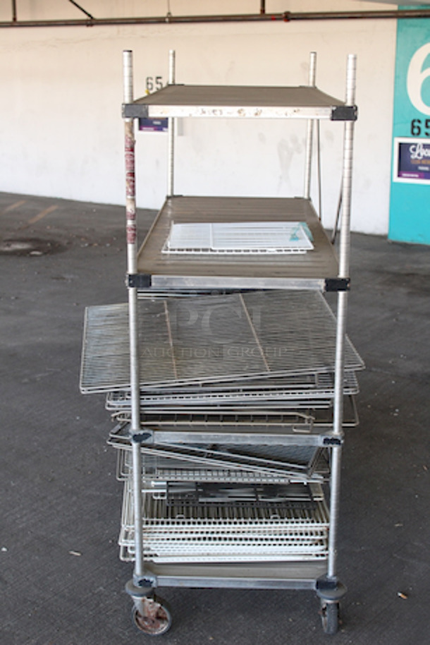 PACKAGE DEAL! Mobile Metro Rack, 4 Shelf With 25+ Extra Racks For Refrigerators and Freezers, On Commercial Casters. 25x Your Bid. approx, 24x60x72 - Image 2 of 4