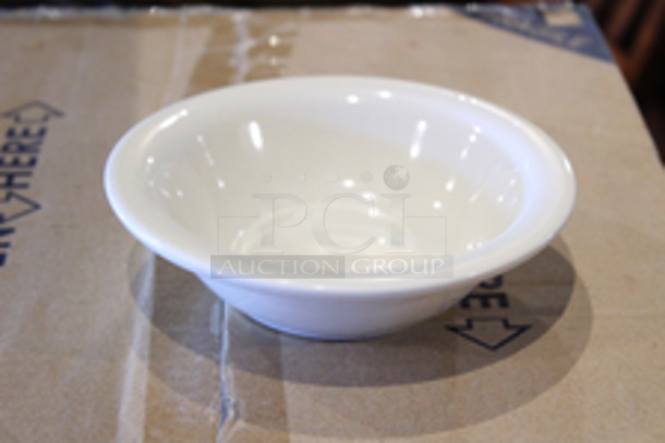 NEW, NEVER USED! Case of 36 TriMark TRI-10 American White China 6-5/8” Grapefruit Bowls, 13oz.  - Image 3 of 5