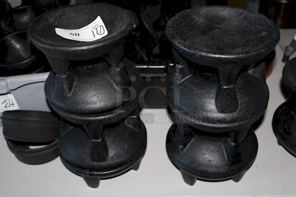 TRENDY & DURABLE! HS Inc. NHS1047 20 oz. Charcoal Polypropylene Perfecto Molcajete, Perfect For Pic De Gallo, Queso, & Table Side Guacamole. In Very Good Condition 10x Your Bid - Image 2 of 2