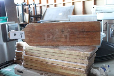 CLASSY! Teak Wood Serving Board with Handle. 4x Your Bid. Approx 21"x8"x1/2"