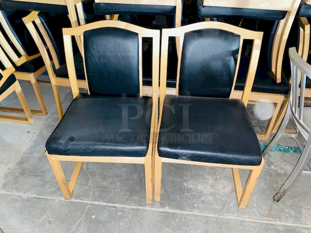 LOT of 14! Beautiful Padded Wood Chairs
21x21-1/4x38” (18-1/2” Seat Height)
14x Your Bid.
 - Image 6 of 6