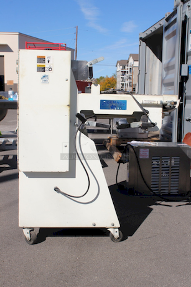 BEAUTIFUL! Bloemhof 860L Bread & Roll Moulder, 24” Wide Roller, 115v. On Commercial Casters,  29x45x52 - Image 8 of 10