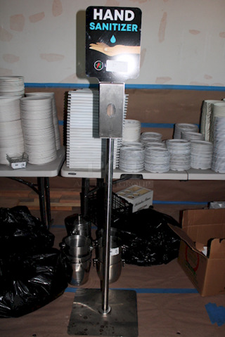 GERM FREE/HANDS FREE! Touch-Free Hand Sanitizer Stand. 68" Tall