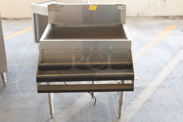 Eagle Group B30IC-24-8, 30" x 24" x 36" Stainless Steel Underbar Ice Bin With built in 8-circuit Cold Plate and Speed Rail, 106 Lb, Spec-Bar Series - Image 1 of 5