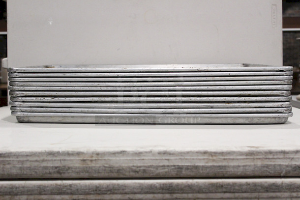 HUGE LOT! Vollrath 9001 Wear-Ever Full Size 16 Gauge 18" x 26" Wire in Rim Aluminum Bun / Sheet Pan
18x25-1/2x1	
10x Your Bid
 - Image 5 of 8