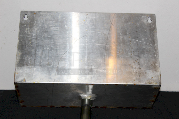 NICE!  Wall Mount Drip Tray – Brushed Stainless – With Drain - Image 3 of 5
