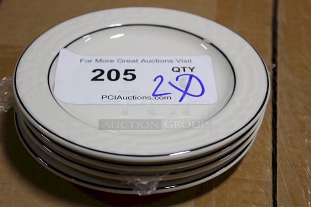 AWESOME! New Sterling China Bread and Butter Dishes, 6-1/4". 20x Your Bid.  - Image 1 of 2