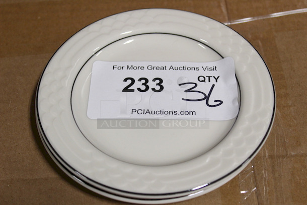 AMAZING! New Sterling China 21 Bread And Butter Dishes, 6-1/4". 36x Your bid - Image 1 of 1