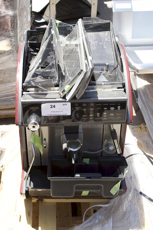 BRAND NEW SCRATCH & DENT! Gaggia Concetto Evo Duo Super Automatic Espresso Machine - 208V. SN: 9019IR81007266S Both Bean Hoppers Are Broken Damage To The Exterior. 
 - Image 2 of 5