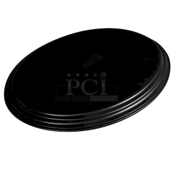 NICE! Oval Serving Tray - 22x27" Black Satin.

Items have normal wear and tear. - Image 3 of 4