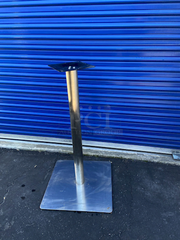 NICE! 2 Stainless Steel Bar Height Base and Rectangular Table Top, 4 Seater.

3x Your Bid. - Image 2 of 3
