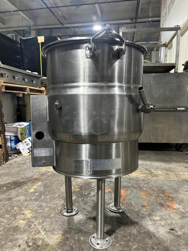Crown Steam EL-20 20 gal. Steam Kettle - Stationary, 2/3 Jacket, 208v/3ph
 - Image 2 of 5