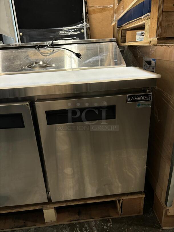 Dukers Commercial Food Prep Table with Optional Mega Top - Image 6 of 7