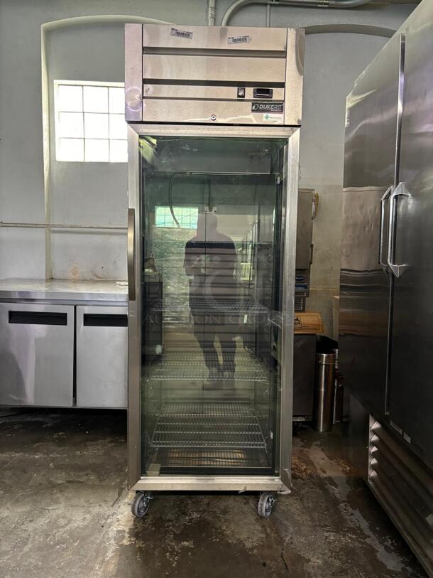WOW!!! Dukers Commercial Reach In Refrigerator GLASS DOOR
 - Image 1 of 5