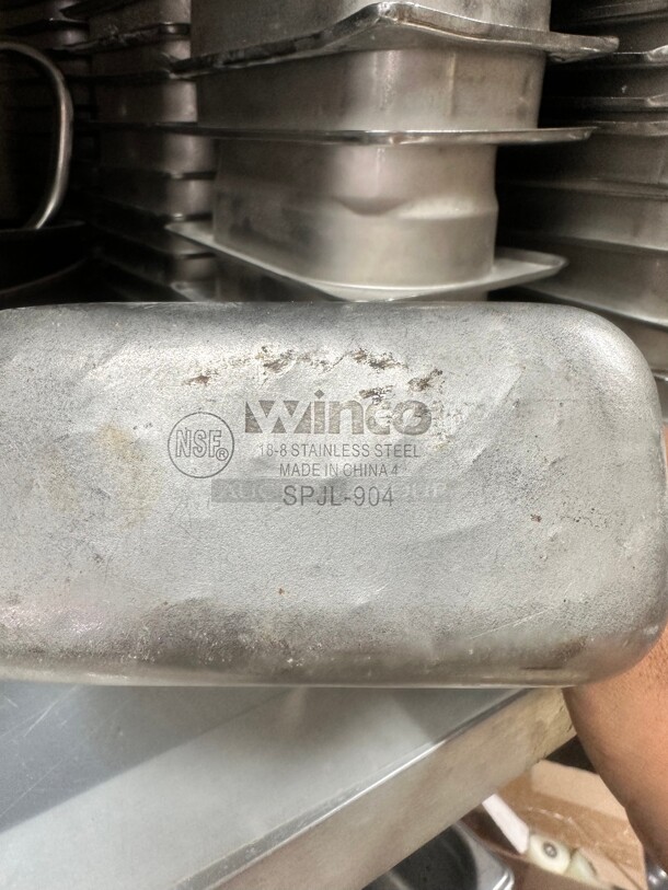 Winco SPJL-904 Ninth Size Steam Pan, Stainless  - Image 3 of 3