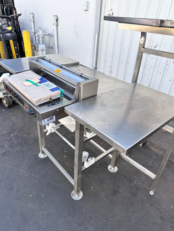 New! Bizerba Heat Seal SM1 Double 18" Roll Film Floor Wrapping Machine with Splash Guard - 725W, 115V Working - Image 7 of 9