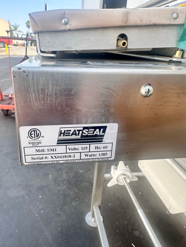 New! Bizerba Heat Seal SM1 Double 18" Roll Film Floor Wrapping Machine with Splash Guard - 725W, 115V Working - Image 9 of 9