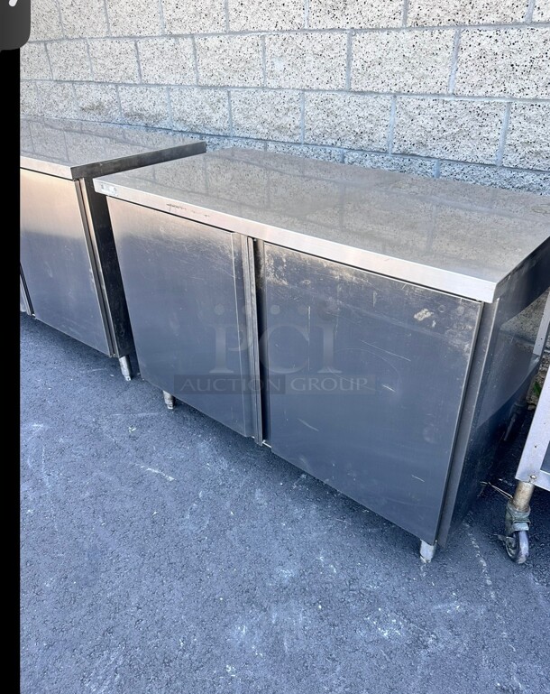 Excellent Condition Atlanta Culinary 48 Inch Wide 24 Inch Deep Stainless Steel Cabinet NSF - Image 2 of 5
