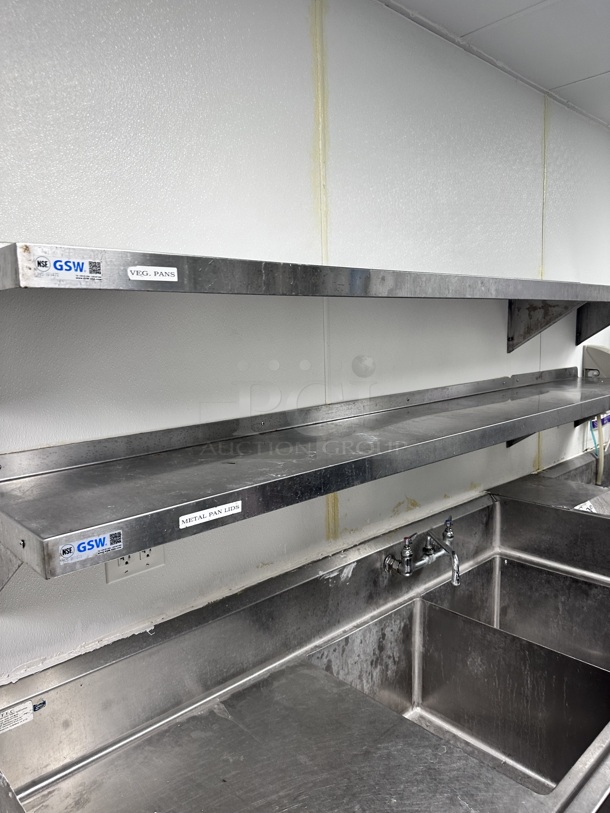 Commercial Stainless Steel 60 inch Shelf NSF - Image 2 of 3