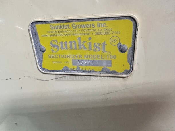 Sunkist S-100 Commercial Sectionizer NSF Manual  - Image 3 of 6