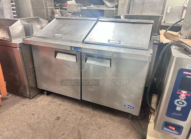 Atosa MSF8307GR 60" Double Door Sandwich/Salad Mega Top Prep Table 115 Volt Working - Image 6 of 11