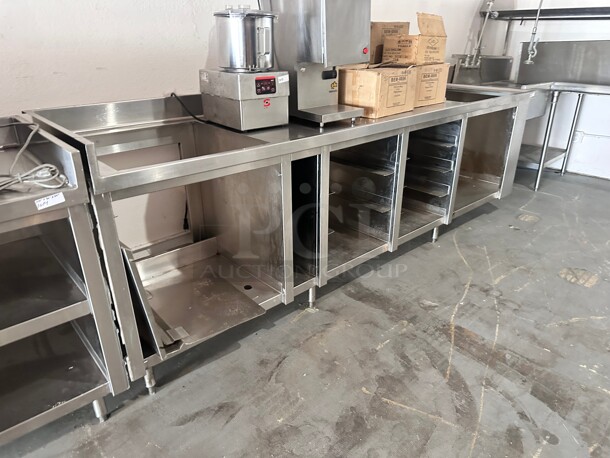 Commercial Stainless Steel Table with  Sink 
114x30x28 - Image 3 of 3