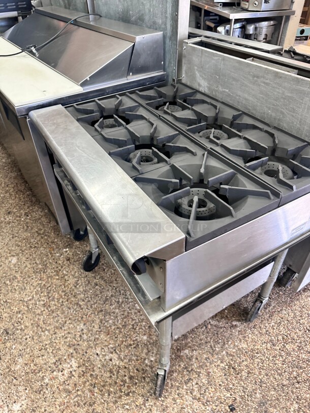 American Range 36" Counter Top Gas 6 Burner Working - Image 5 of 7