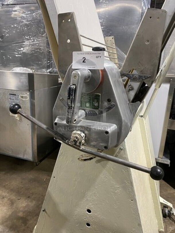 Rondo Seewer Commercial Floor Style Reversible Dough Sheeter! Stainless Steel Body! Model: SYN603 208V 3 Phase! SN: DC197AJ 120V - Image 7 of 8