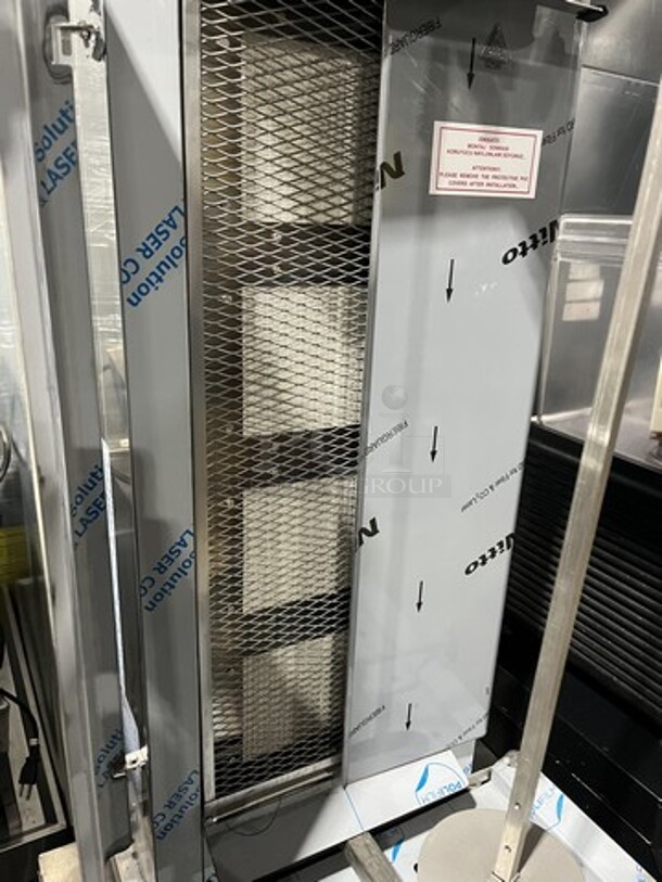 NEW NEVER USED! LATE MODEL 2022 INOKSAN Natural Gas Powered 4 Burner Gyro Doner Kebab Machine! Model PDG104MN Serial 420000032432!  - Image 9 of 10