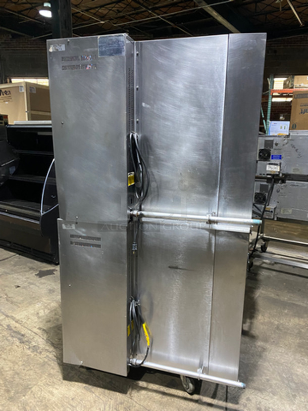 Vulcan Commercial Natural Gas Powered Double Deck Convection Oven! With View Through Doors! Metal Oven Racks! All Stainless Steel! On Casters! 2x Your Bid Makes One Unit! Model: SG1010B SN: 48043916 - Image 2 of 9