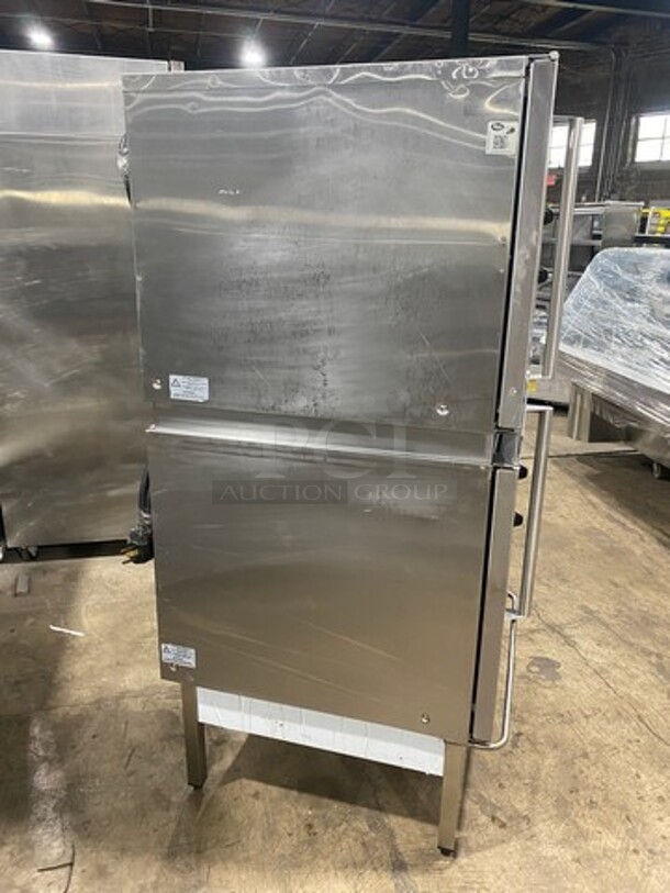 Turbo Fan Commercial Electric Powered Double Deck Convection Oven! With Metal Oven Racks! All Stainless Steel! On Legs! 2x Your Bid Makes One Unit! Model: E32D5 SN: 740087 208V - Image 2 of 11